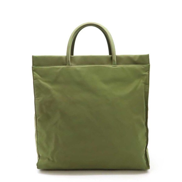 Prada Moss Tote Green Nylon Handbag - Picture 1 of 9